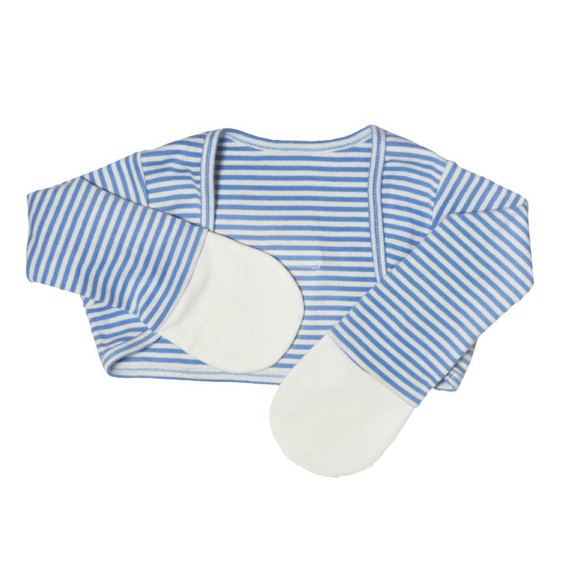 [Australia] - Edenswear Zinc-Infused Mitten Sleeves for Kids with Eczema 18 Months Blue 
