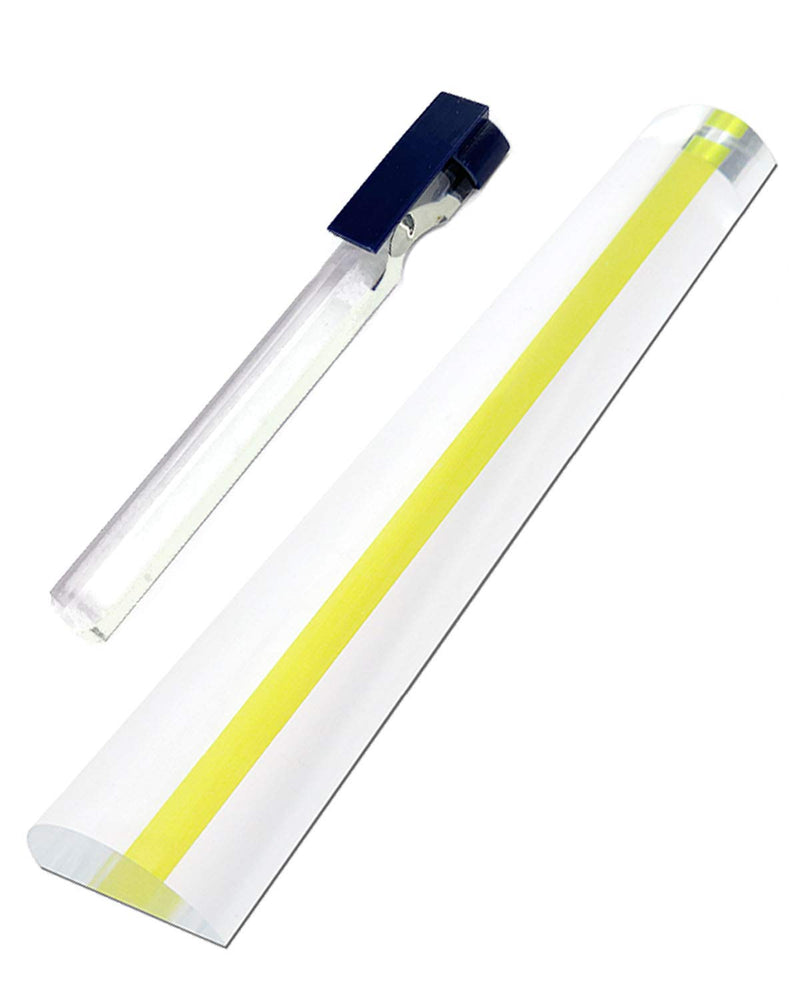 [Australia] - MagDepo 2X Bar Magnifier with Color Guiding Line 1 Bonus 2X Stick Bar Magnifier with Clip Magnifying Glass for Reading Books, Magazine, and Small Print 