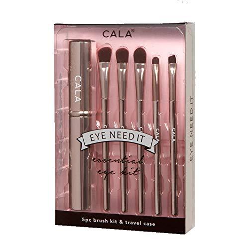 [Australia] - Cala Gunmetal essential eye brush set 5 count, 5 Count 