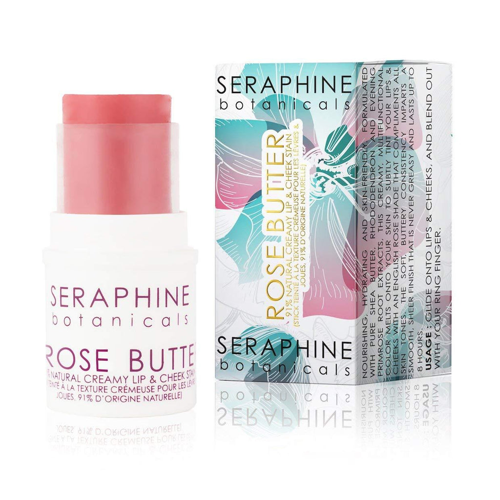 [Australia] - Seraphine Botanicals 91% Natural Creamy Lip & Cheek Stain Butter (Rose Butter) Rose Butter 