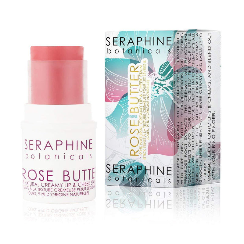 [Australia] - Seraphine Botanicals 91% Natural Creamy Lip & Cheek Stain Butter (Rose Butter) Rose Butter 