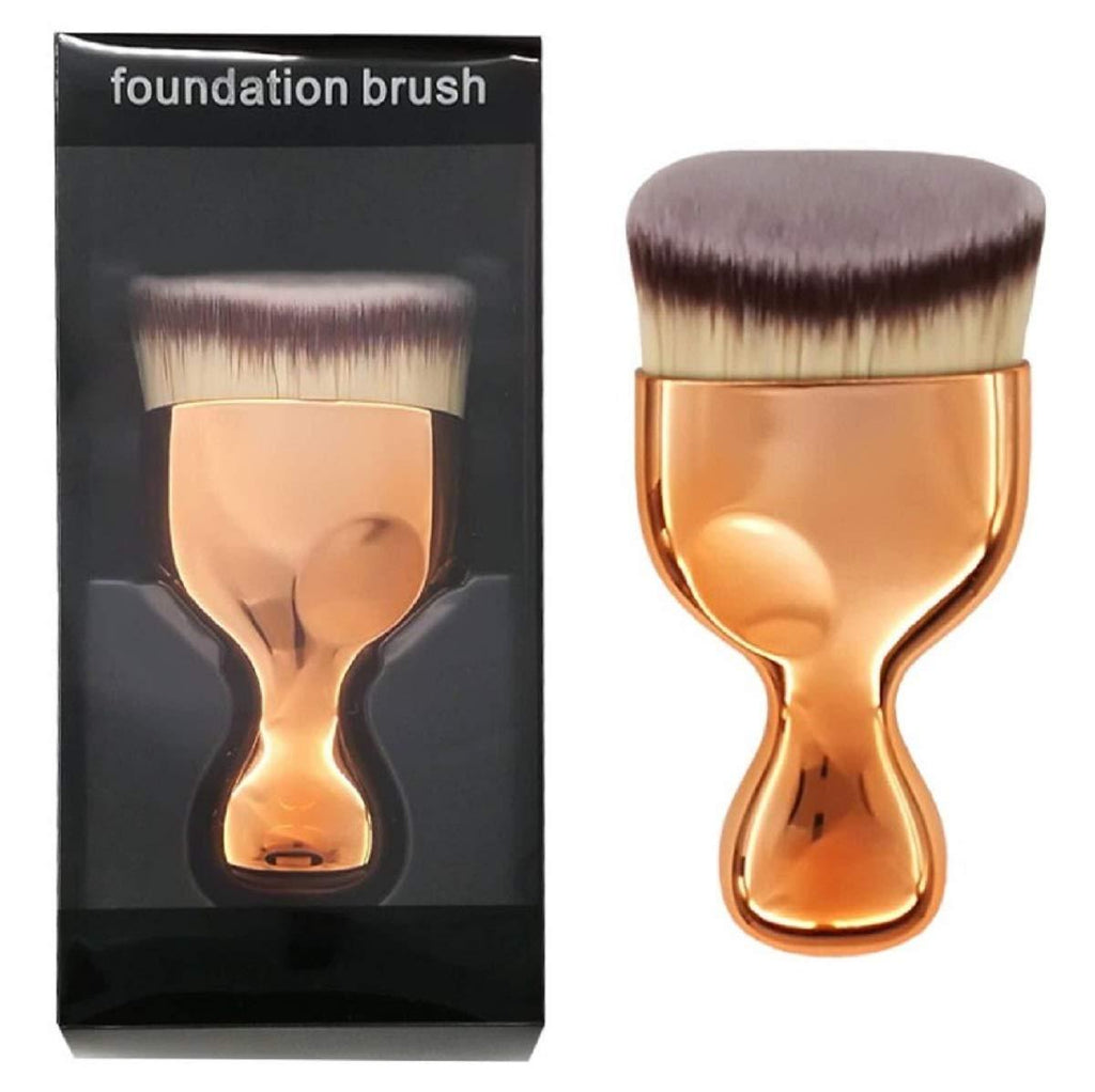 [Australia] - OUO Kabuki Foundation Brush, Flat Top Powder Makeup Brush, Premium Quality Synthetic Dense Bristles Face Make Up Tool For Blending Liquid Cream or Flawless Powder Cosmetics - Buffing, Stippling (A) A 