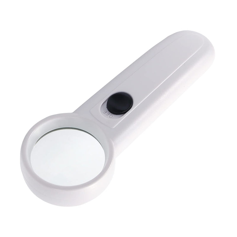 [Australia] - Othmro 1Pcs 15X Handheld Magnifier Lens, Small Magnifying Glass, Diameter 1.46inch White Round Page Magnifying Lens with Plastic Handle for Small Prints Book Magazines Newspaper Reading 15x 35mm 