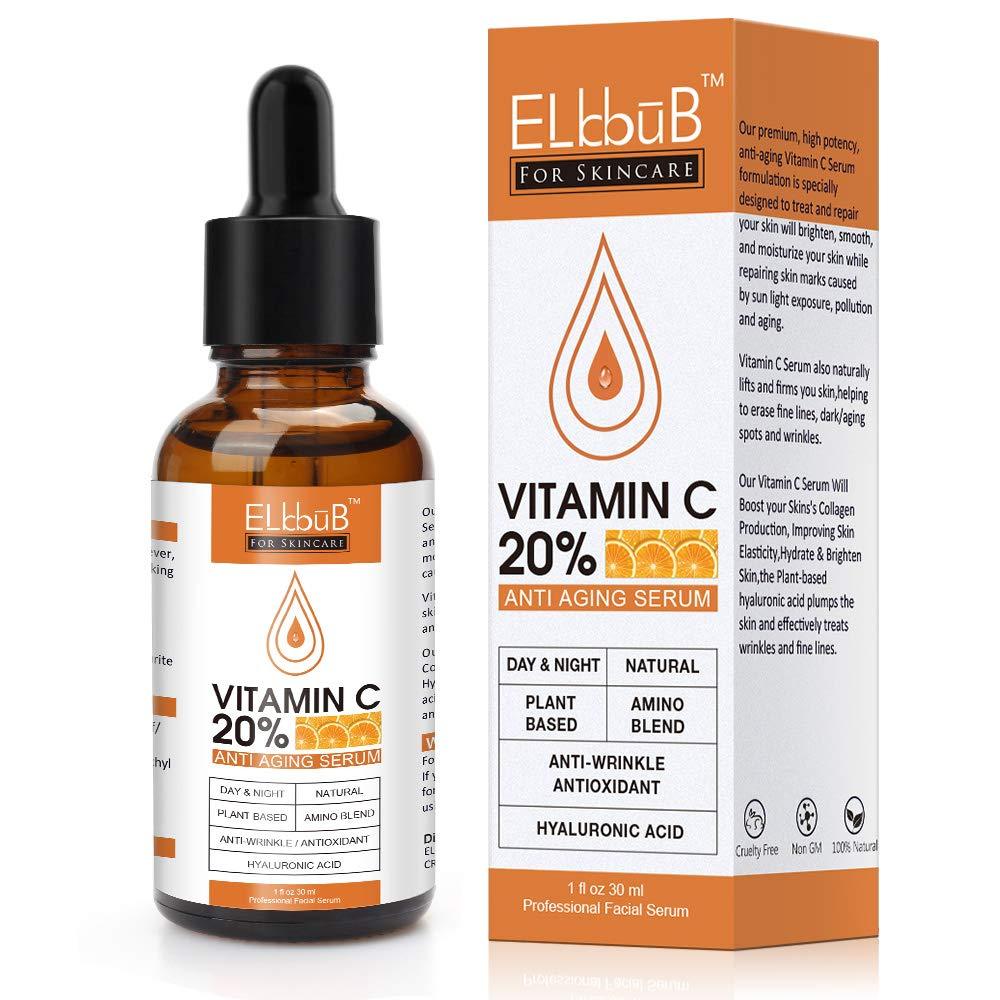 [Australia] - Premium 20% Vitamin C Serum For Face with Hyaluronic Acid, Retinol & Amino Acids - Boost Skin Collagen, Brighten Hydrate & Plump Skin, Anti Aging & Wrinkle Facial Serum 
