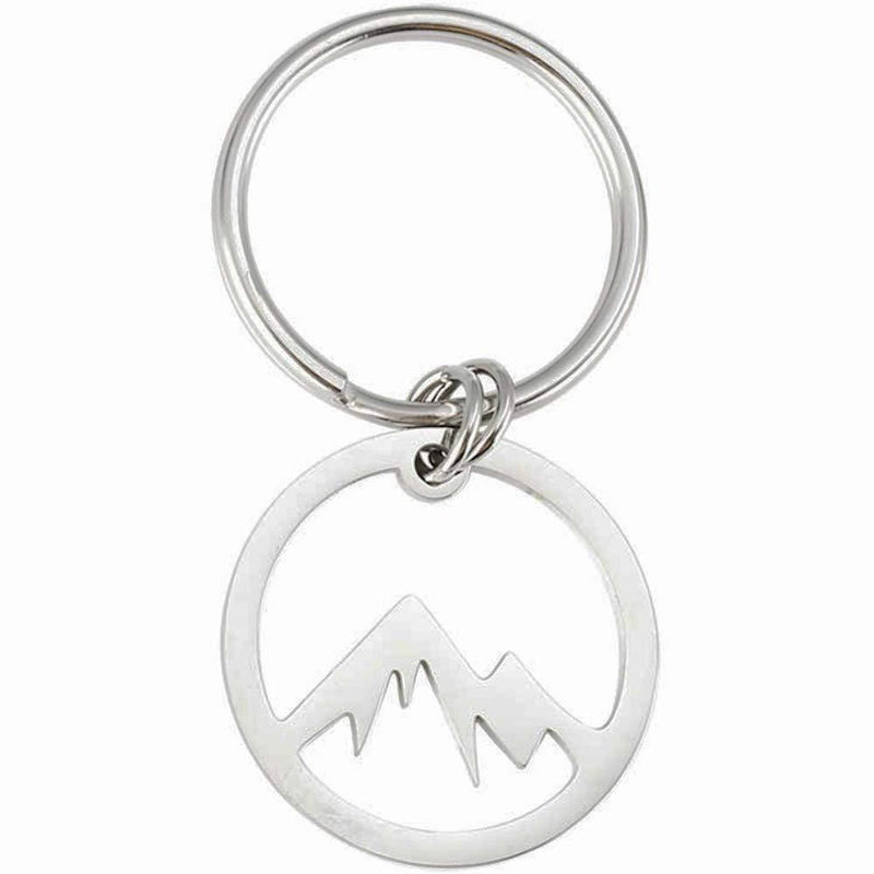 [Australia] - Jude Jewelers Stainless Steel Moutain Shape Keychain Pendant Silver 