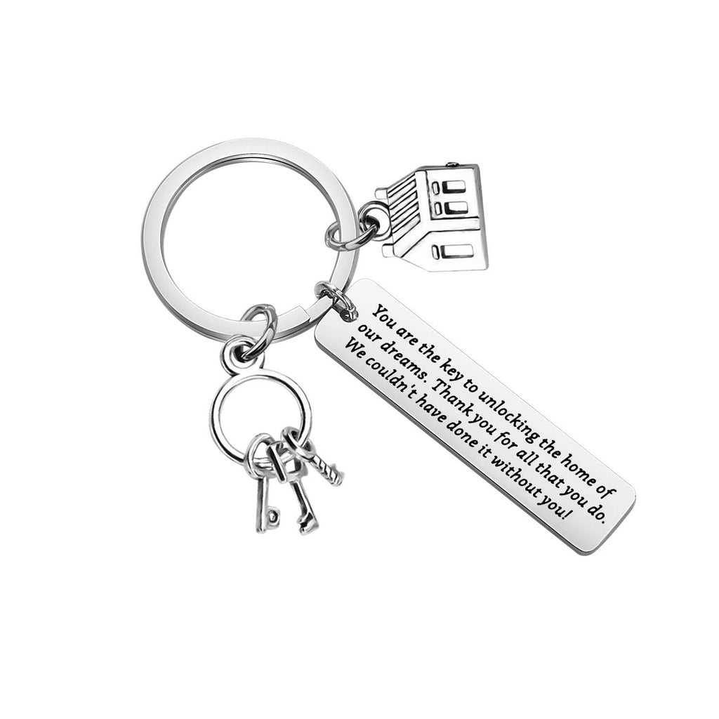 [Australia] - ENSIANTH Realtor Keychain Thank You Realtor Keychain Real Estate Agent Gift Buying and Selling Keychain Realtor bar Key 