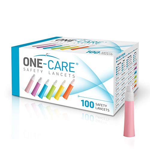 [Australia] - MediVena ONE-Care Safety Lancets, Contact-Activated, 30G x 1.5mm, 100/bx, Sterile, Single-Use, Preloaded, Gentle for Comfortable Testing 