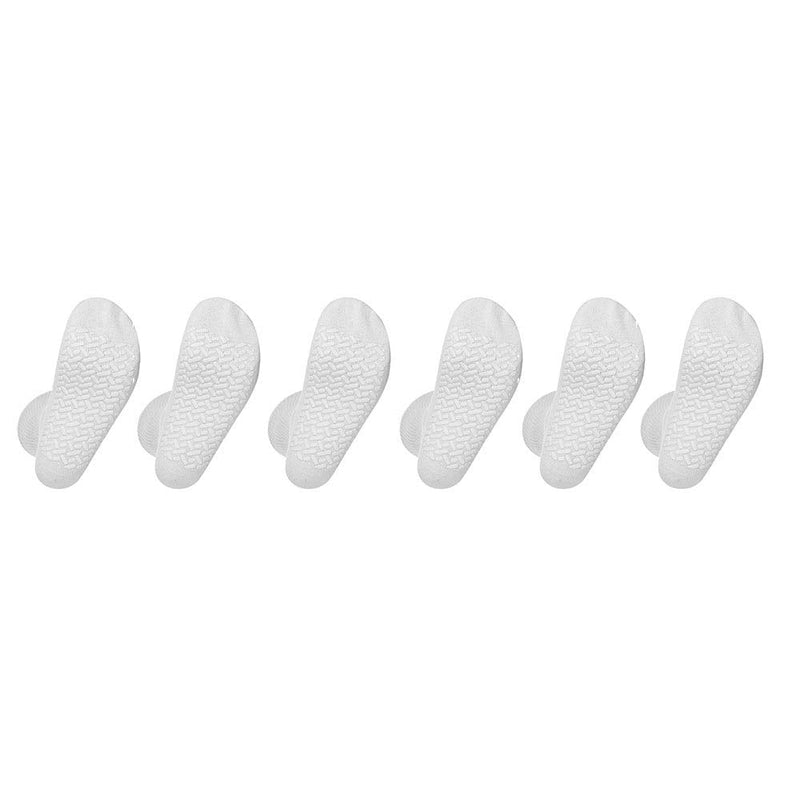 [Australia] - Noble Health Care Diabetic Non Skid Hospital Slipper Socks 6 Pack 13-15 White 