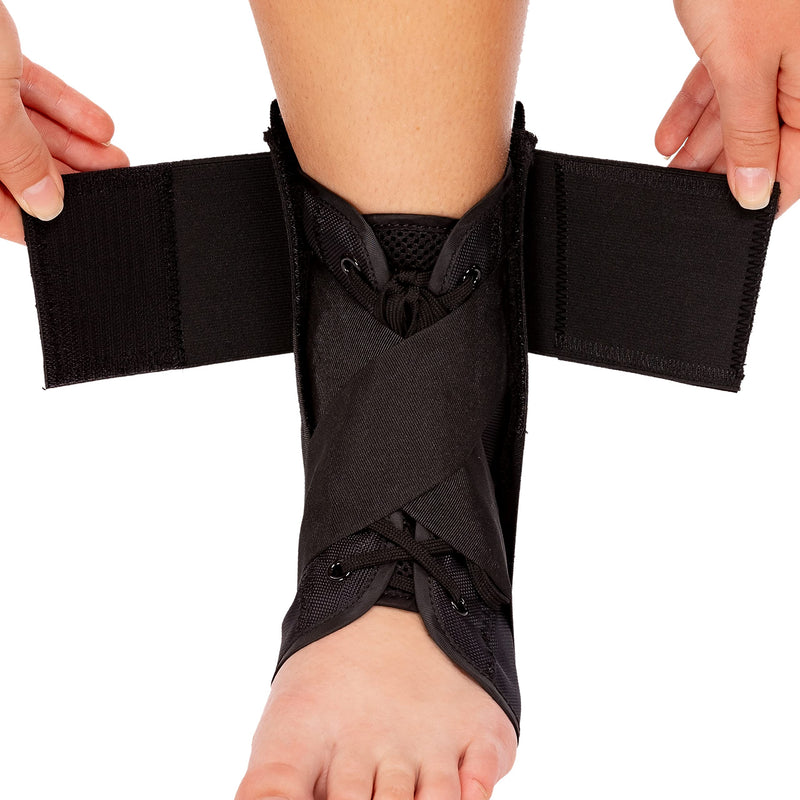 [Australia] - Franklin Sports Ankle Brace - Adjustable Ankle Support Stabilizer - Compression Support for Ankle Sprains and Pain - Athletic Ankle Brace - One Size 
