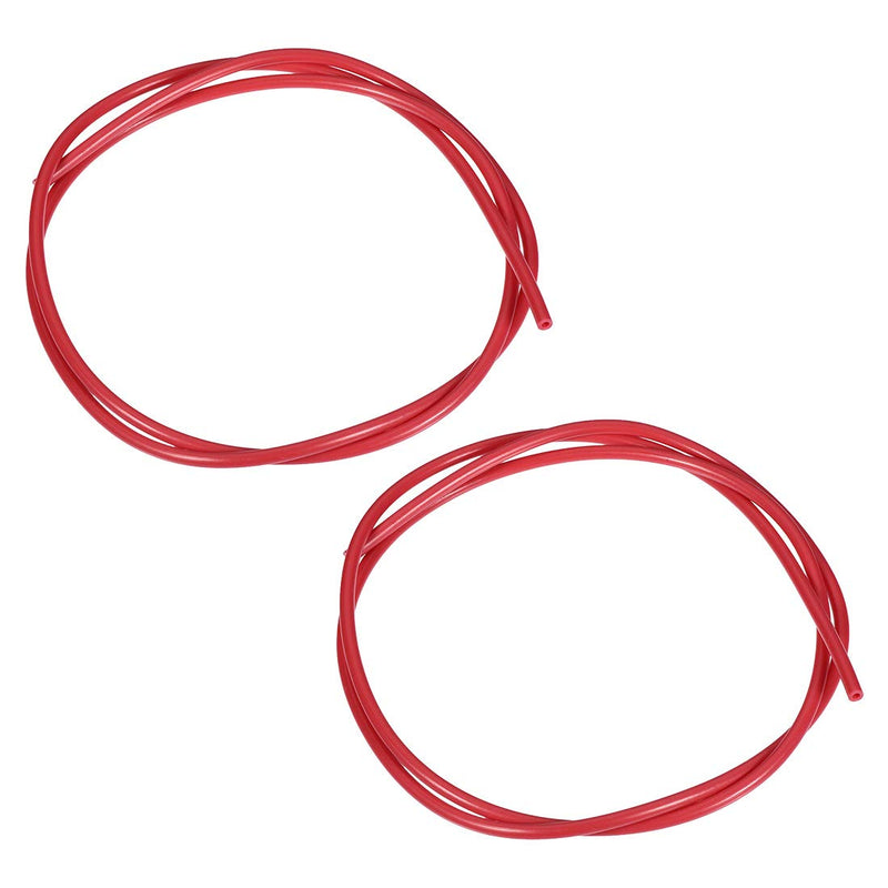 [Australia] - uxcell 2pcs PTFE Tube Fit Filament 1.75 for 3D Printer High Temperature Tubing 3.28Ft 2mmIDx4mmOD Red 