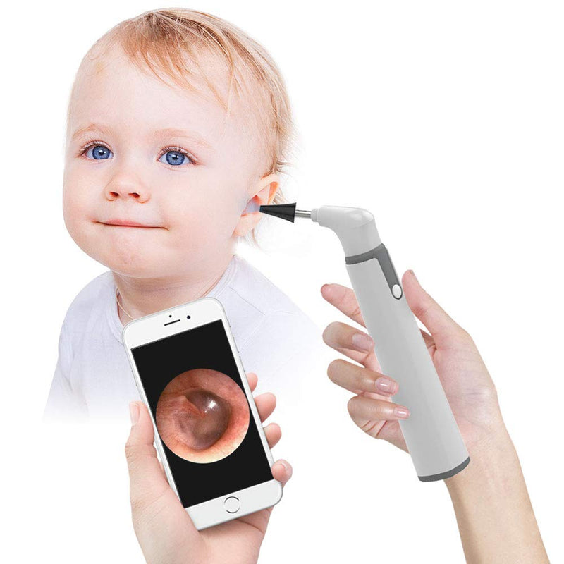 [Australia] - Wireless Otoscope, 3.9mm Ultra-Thin WiFi Ear Scope Camera with Earwax Removal Tool and 6 LED Lights, Ear Cleaner with Tmperature Control and Gyroscope, Ear Endoscope Compatible with Android and iPhone 