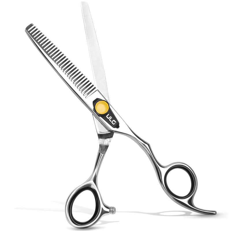 [Australia] - Professional Hair Thinning Scissors 6.5 Inches ULG Blending Teeth Shears Texturizing Haircut Scissors Japanese Stainless Steel with Adjustable Tension Screw for Salon Barber Hairdresser 