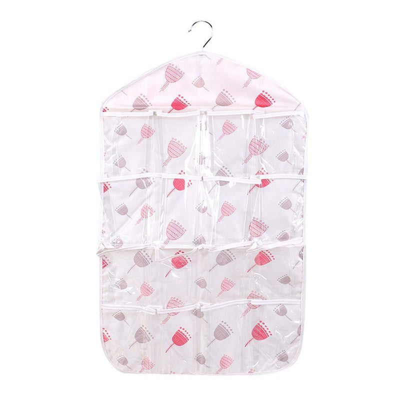 [Australia] - TOPINCN Underwear Storage Bag Waterproof Oxford Cloth Household Multi-Functional 16 Pockets Hanging Organizers Closet Saving Space Multipurpose(Cupule) Cupule 