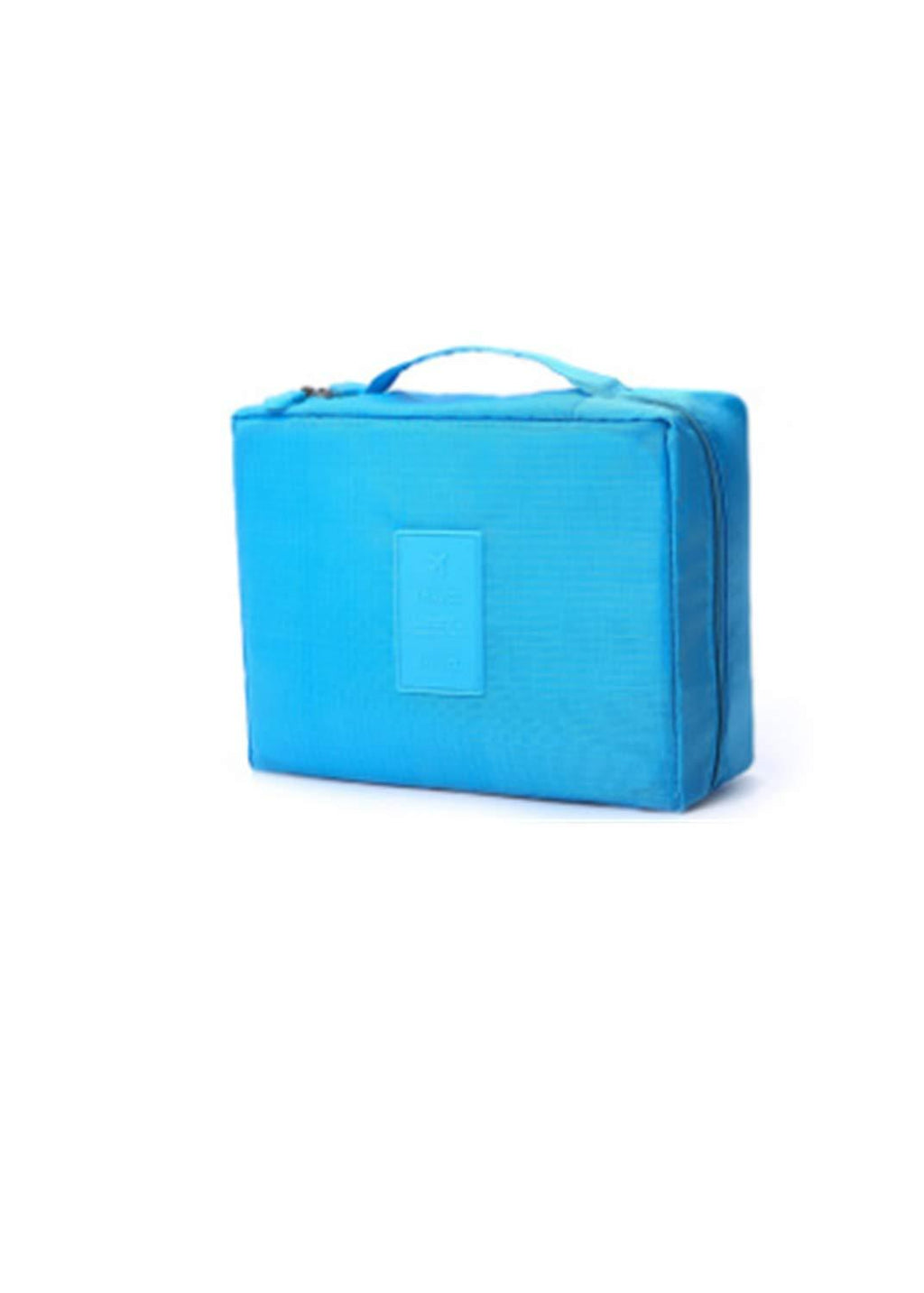[Australia] - IOQSOF Korean Version Large Capacity Second Generation wash Simple Cosmetic Bag Multi-Function Travel Storage Pouch, Light Blue 