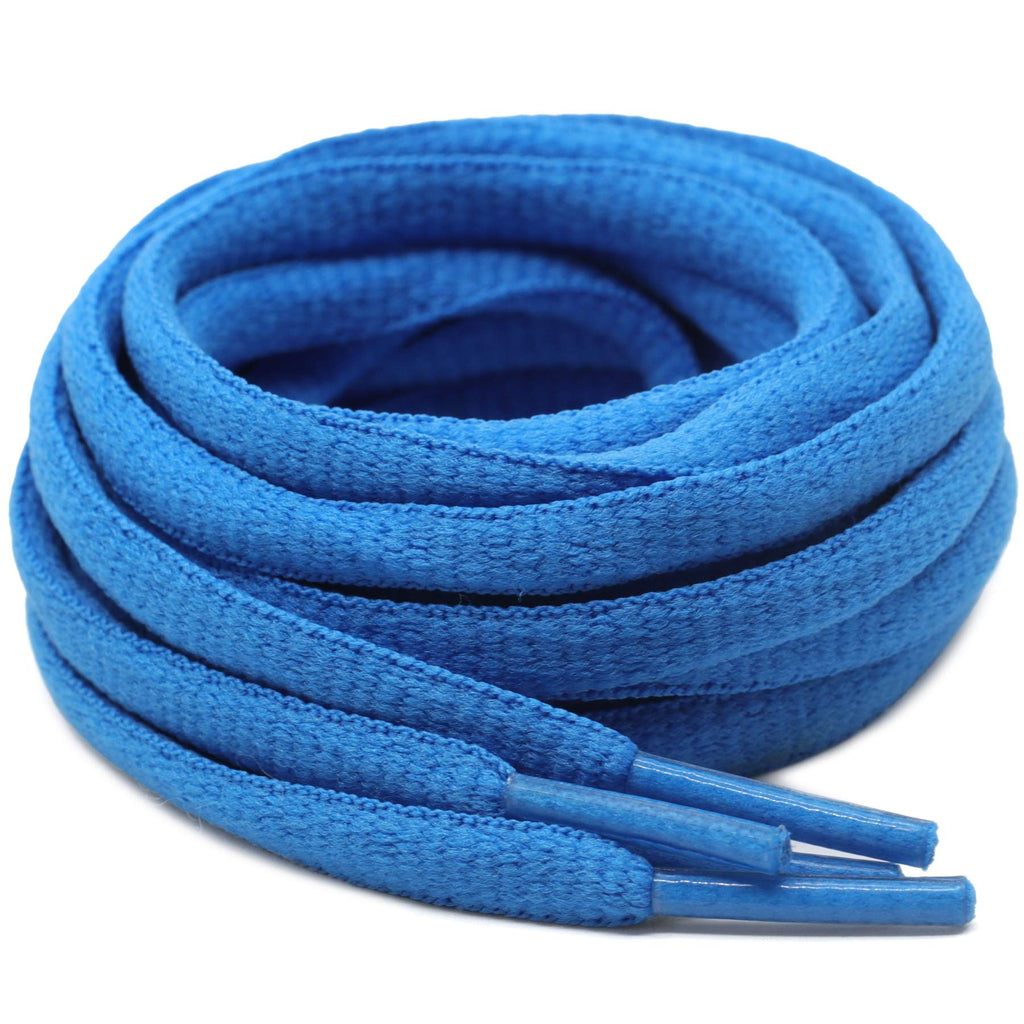 [Australia] - DELELE 2Pair Oval Shoes laces 42 Colors Half Round 1/4"Athletic ShoeLaces for Sport/Running Shoes Shoe Strings 24"Inch (60CM) 16t Baby Blue 