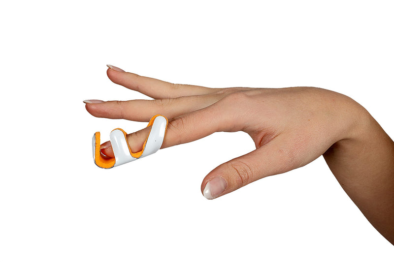[Australia] - Aluminum Padded Finger Splint Immobilizer for acute injury & Knuckle Fracture (Large) Large 