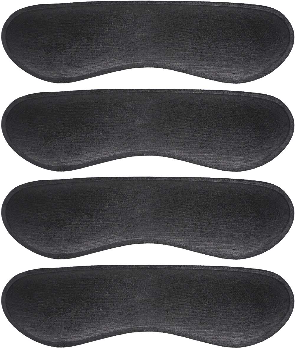 [Australia] - Dr. Foot's Heel Grips Liner Insert for Shoes Too Big, Shoe Inserts Liners for Loose Shoes, Preventing Heel Slipping, Rubbing, Non-Slip (Black) Black 