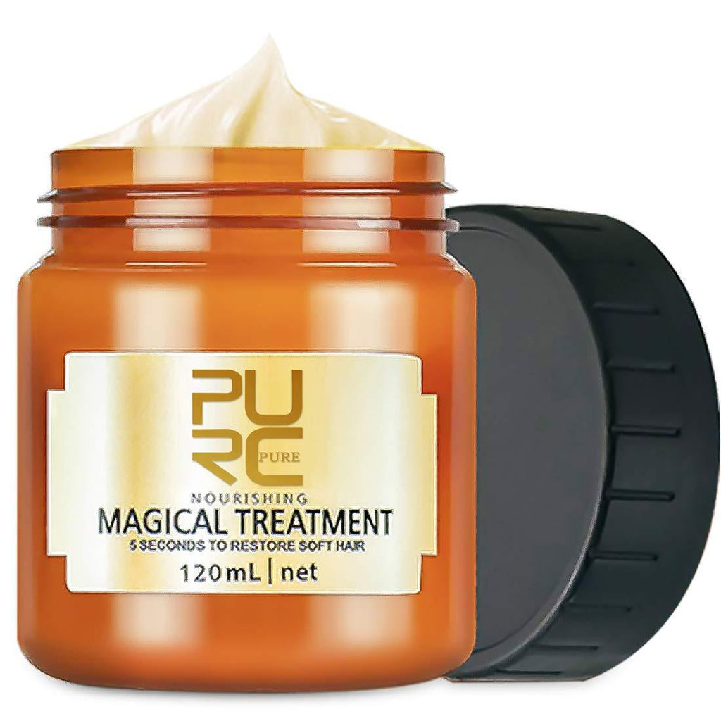 [Australia] - PURC Magical Hair Treatment Mask, Advanced Molecular Hair Roots Treatment Professional Hair Conditioner, 5 Seconds to Restore Soft, Deep Conditioner Suitable for Dry & Damaged Hair 4.06 Fl Oz (Pack of 1) 