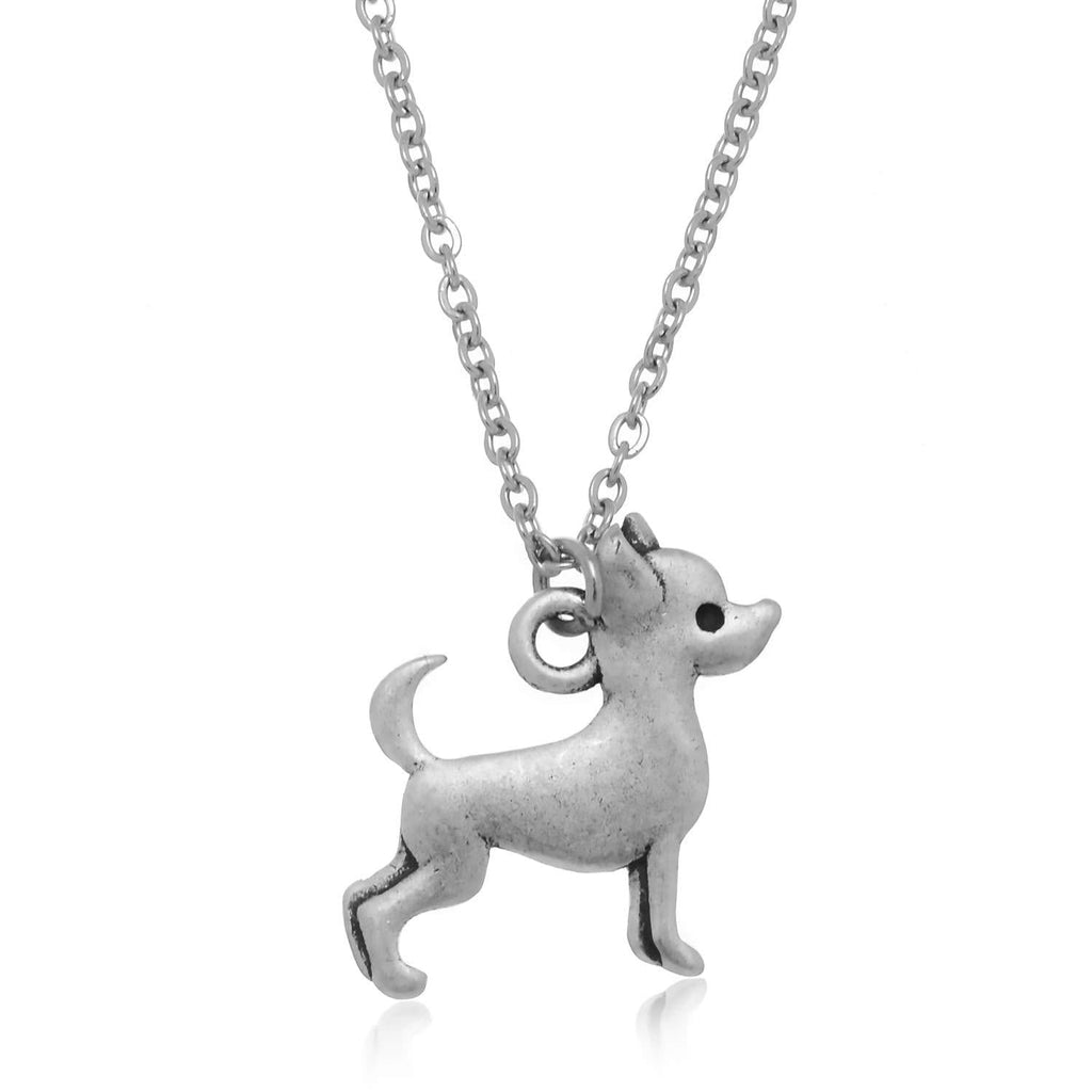 [Australia] - PammyJ Dog Jewelry - Puppy Necklace For Girls and Women, 17.5 inches Chihuahua 
