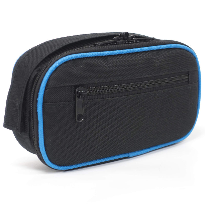 [Australia] - Creative Outdoor Medical Travel Case | Diabetic Insulin Cooler | Insulated Bag with Reusable Freezer Gel Pack and ID Card | Black/Blue 