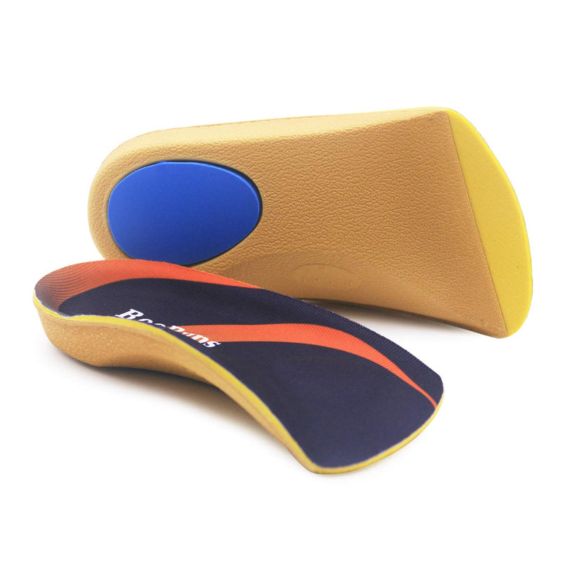 [Australia] - Arch Support, RooRuns 3/4 Orthotic Shoe Inserts for Over-Pronation, Plantar Fasciitis, Heel Pain Relief, High Arch Support Insoles for Men and Women for Running Walking M (Men's7-10.5, Women's8-11.5) 
