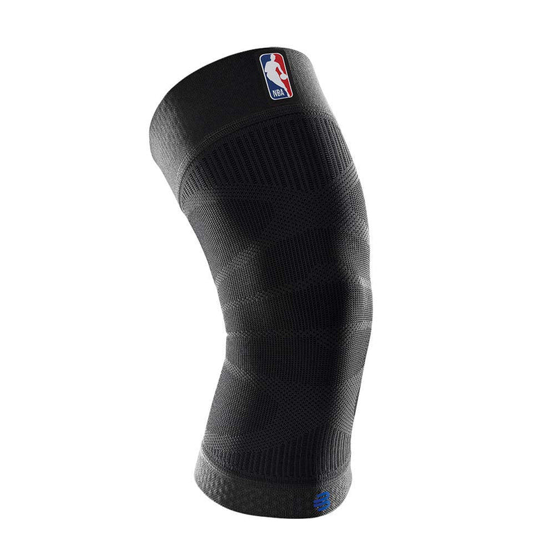 [Australia] - Bauerfeind Sports Compression Knee Support NBA - Lightweight Design with Gripping Zones for Basketball Knee Pain Relief & Performance with Team Designs (Black, M) 