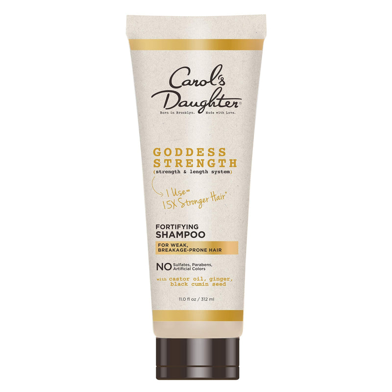 [Australia] - Carol’s Daughter Goddess Strength Sulfate Free Shampoo with Castor Oil for Curly, Wavy, Natural Hair, Anti-breakage and Anti-frizz Hair Product, Add Moisture to Dry, Damaged Hair, 11 fl oz 