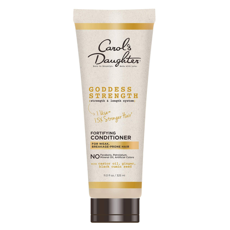 [Australia] - Carol’s Daughter Goddess Strength Conditioner with Castor Oil for Curly, Wavy, Natural Hair, Anti-breakage Deep Conditioner, Hair Mask and Detangler, Add Moisture to Dry, Damaged Hair, 11 fl oz 