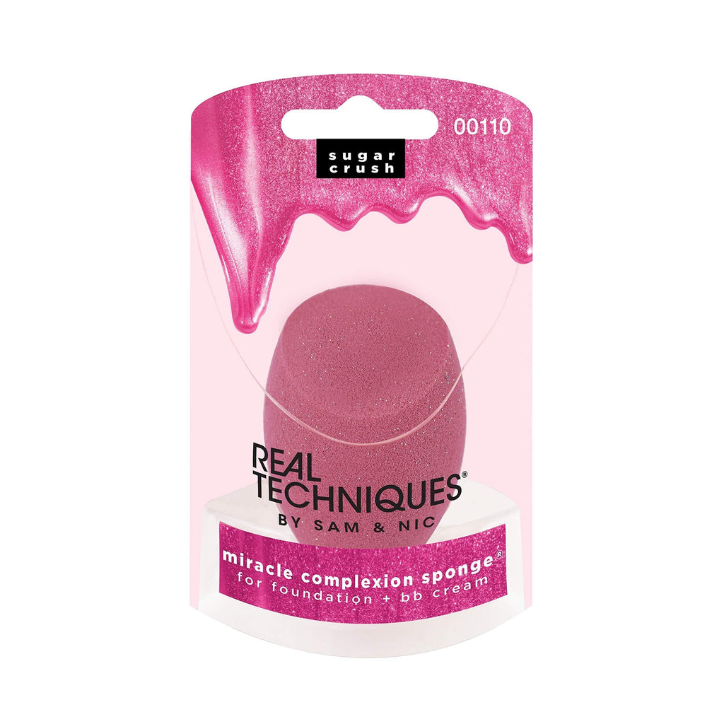 [Australia] - Real Techniques Miracle Complexion Sponge Makeup Blender, Sugar Crush Berry, 1 Count Berry Miracle Complexion Sponge 