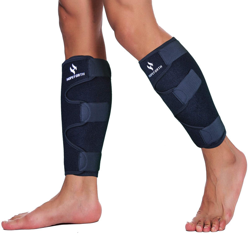 [Australia] - HOPEFORTH Calf Support Brace 2 Pack Adjustable Shin Splint Compression Calf Wrap Plus Size 