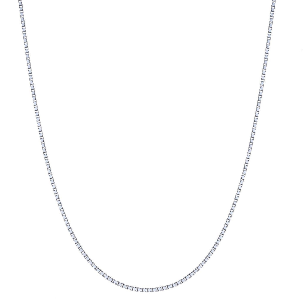 [Australia] - Sterling Silver 1.5mm Classic Italian Box Chain Necklace, 16" - 30" 20.0 Inches 