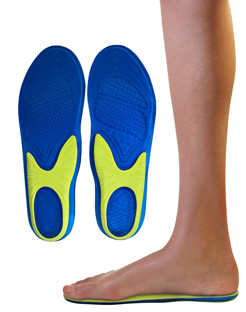 [Australia] - Children's Slim Gel + Memory Foam Hybrid Insole for Comfort, Cushion & Pain Relief. JellyFoam by KidSole ((24 cm) Kids Size 2-6) (24 CM) Kids Size 2-6 