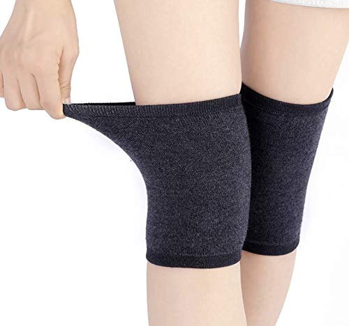 [Australia] - Unisex Winter Knee Warmer Knee Brace Sleeve Leg Warmer Knee Brace Pads Warm Thermal Knee Compression Sleeve Wool Cycling Ski Running Knee Brace Pad Thicken Knee Pads Sleeve Leggings Knee Warm Wrap 