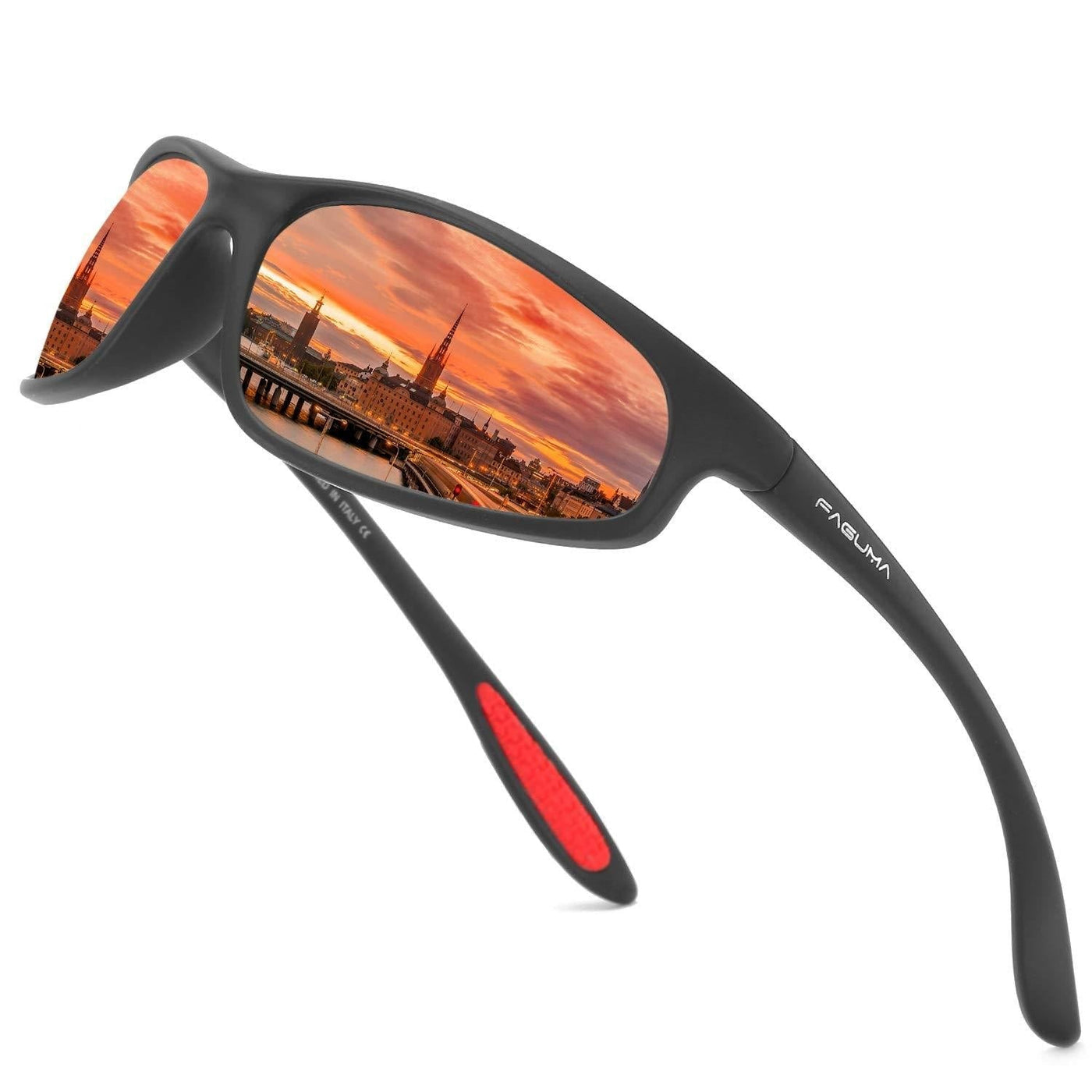 FAGUMA Polarized Sports Sunglasses For Men Cycling Driving Fishing