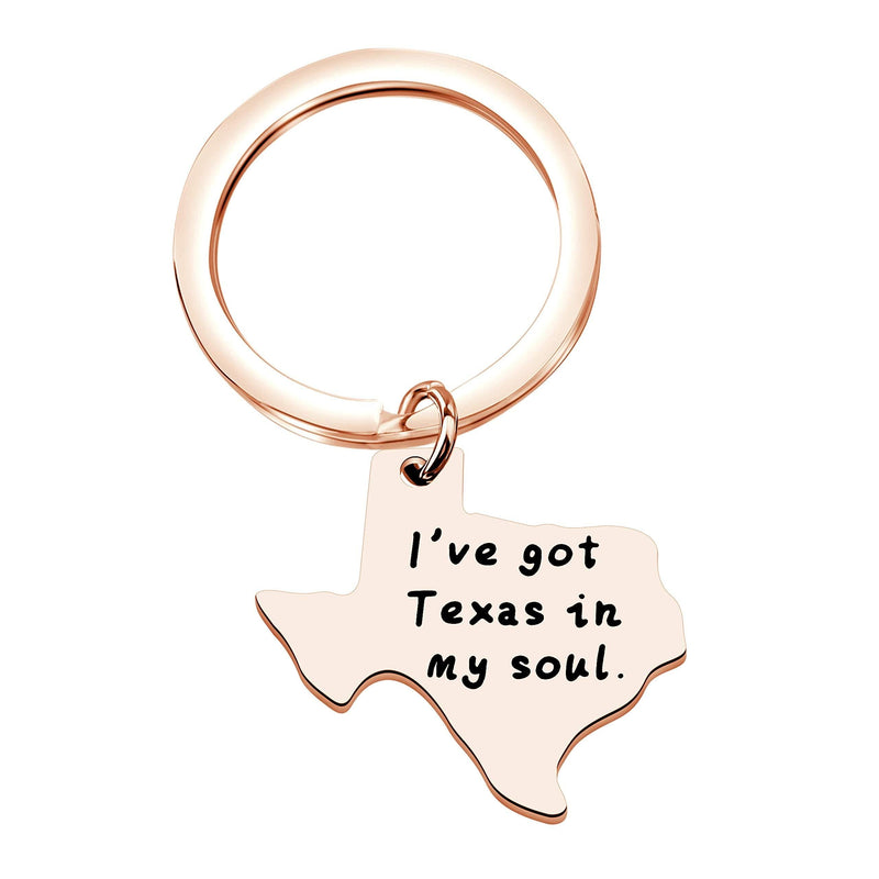 [Australia] - CHOROY Texas Sign Keychain Long Distance Relationship Gift Texas Jewelry Moving Away Gift for Her or Him texas keychain rog 