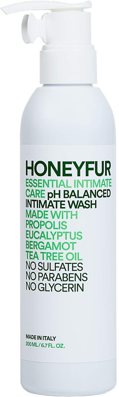 [Australia] - HONEYFUR pH Balanced Feminine Wash For Sensitive Skin – Natural Intimate Cleanser – Propolis & Tea Tree Oil – Sulfates & Paraben Free – Soothing, Refreshing, Calms Irritation – 200 ML / 6.7 FL OZ 