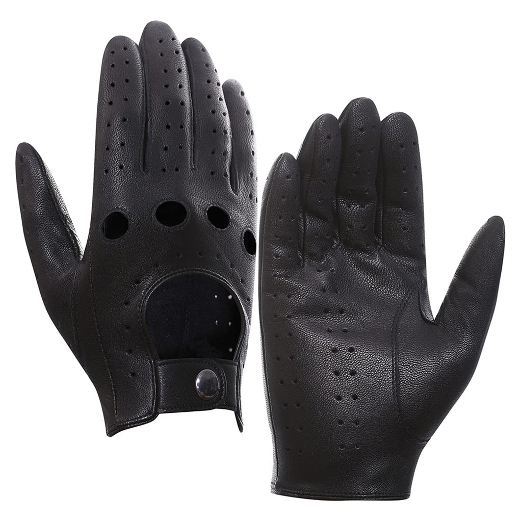 [Australia] - Harssidanzar Mens Leather Driving Gloves Unlined X-Small Black Tougher(soft Goatskin) 