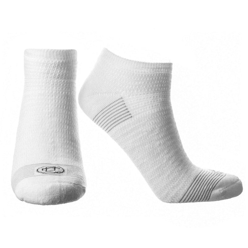 [Australia] - Doctor's Choice Diabetic Socks for Men, Seamless Ankle Socks with Non-Binding Top, Aloe Infused, Provides Extra Comfort for Gout, No Show, 2 Pairs, White, X-Large, Size 13-15 