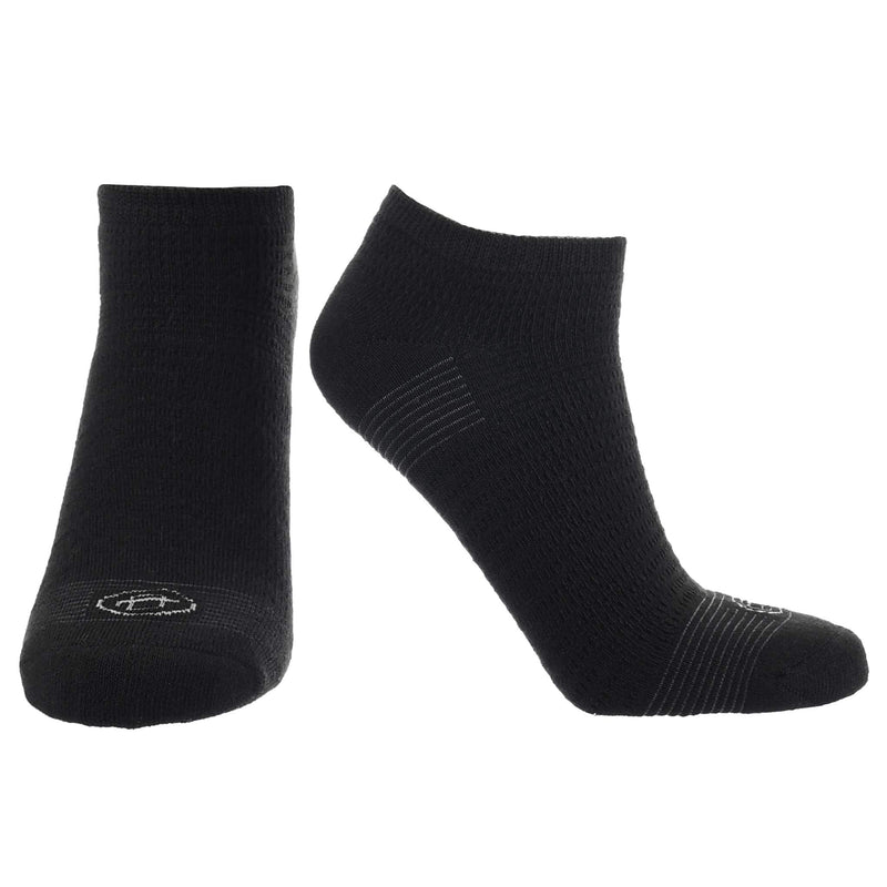 [Australia] - Doctor's Choice Diabetic Socks for Men, Seamless Ankle Socks with Non-Binding Top, Aloe Infused, Provides Extra Comfort for Gout, No Show, 2 Pairs, Black, X-Large, Size 10-13 