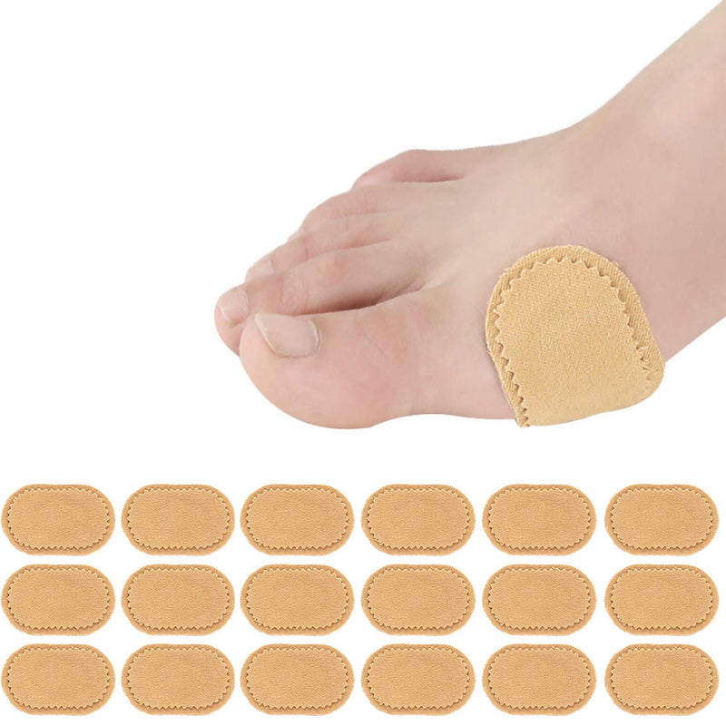 [Australia] - 18 Pieces Toe Cushions Pad, Fabric Toe Bunion Protector Pads, Corn Cushions Bunion Relief Pads for Reduce Rubbing, Callus,Friction Etc Adhesive Pads Sticky 