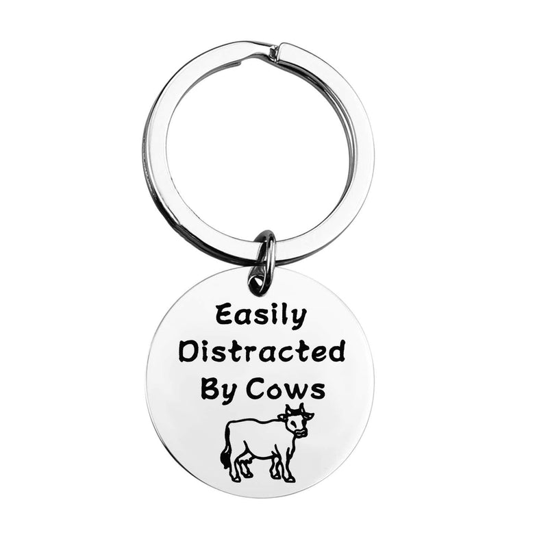 [Australia] - MAOFAED Funny Cow Gift Cow Lover Gift Cow Farmer Gift Easily Distracted by Cows Cows Farm Pet Pygmy Cows Gift 