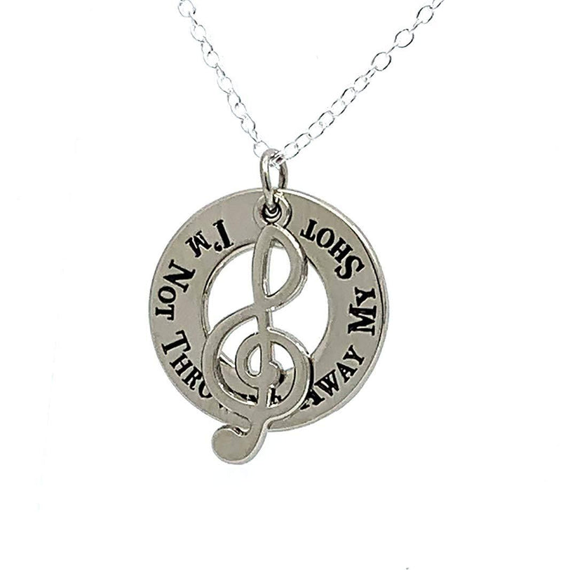 [Australia] - Jewelry by Jules Hamilton Musical Necklace Not Throwing Away My Shot - Engraved Edition Deluxe Engraved 