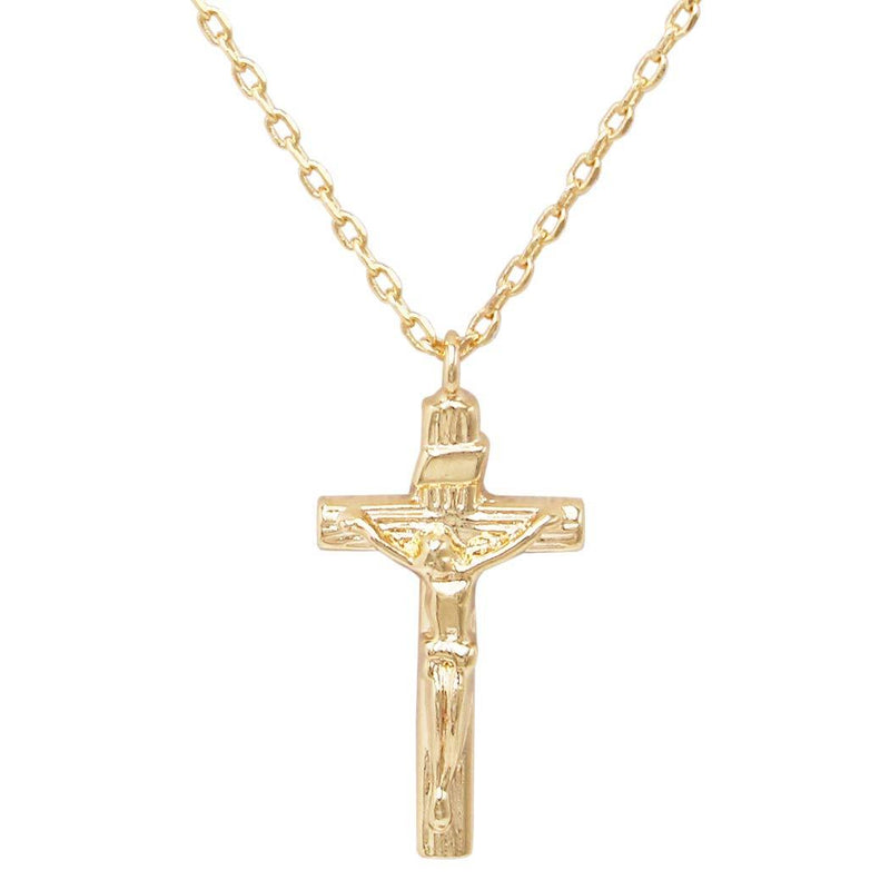 [Australia] - Rosemarie & Jubalee Religious Gold Dipped Crucifix Cross Pendant Necklace 