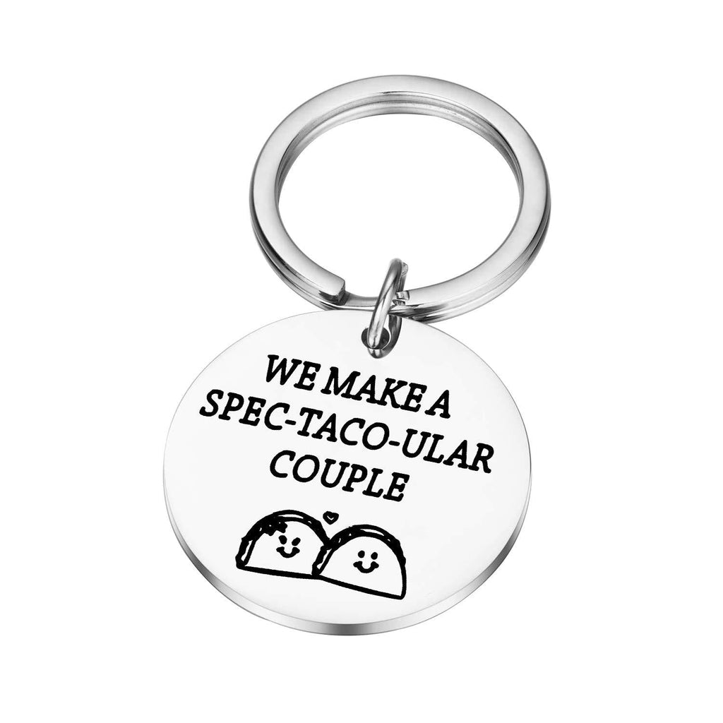 [Australia] - Lywjyb Birdgot Tacos Keychain Taco Lover Gift Tacos Couple Gifts Taco Foodie Gifts Mexican Food Gifts Couple Gift for Sweet Lover for Her SPEC-TACO-ULAR COUPLE 