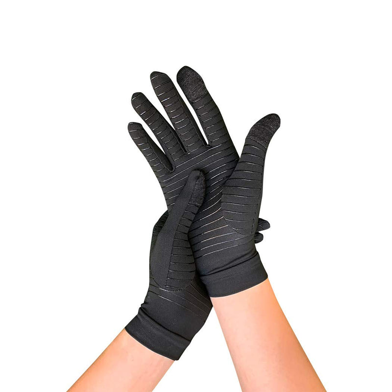 [Australia] - Full Finger Compression Gloves for Swelling Copper Arthritis Gloves Compression Glove Arthritis Pain Relieve, Copper Gloves Rheumatoid Arthritis Gloves for Men and Women Carpal Tunnel Glove (M) Medium (1 Pair) 