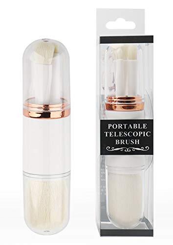 [Australia] - BYAMD 4 pieces Makeup Brushes Premium Quality Synthetic Foundation Flawless Powder Cosmetics Eyeshadow Portable Travel Brushes Kits(White) 