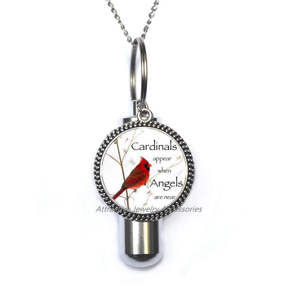 [Australia] - Wklo0avmg Red Cardinal Bird Jewelry, Cardinal Urn Cremation Urn Necklace, Christmas Cardinal, Red Cardinal Bird,QK0O97 