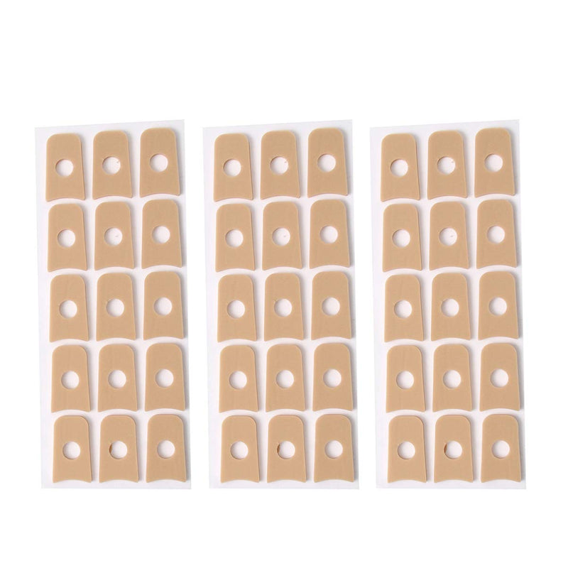 [Australia] - Heallily 45Pcs Felt Callus Pads Callus Cushions Toe Pads Self Adhesive Soft Foam Corn Pads Waterproof Toe and Foot Protectors Size 1 (Pack of 45) 