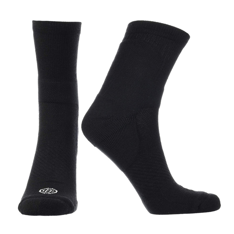 [Australia] - Doctor's Choice Compression Low Calf Crew Socks, Plantar Fasciitis, Achilles Tendonitis & Arch Support For Men & Women, 1 Pair, Black/Large Large (Pack of 1) 