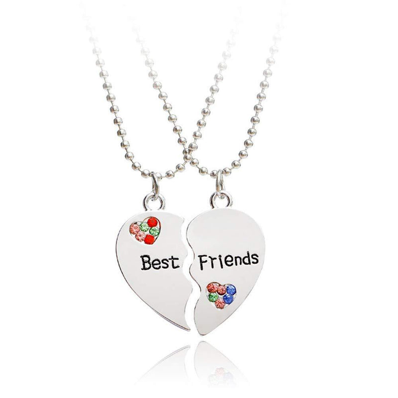 [Australia] - Best Friend Friendship BFF Necklaces, Heart-Broken 2 Piece Friendship Best Friends Daughter Christmas Birthday Gifts for Teen Girls Granddaughter 